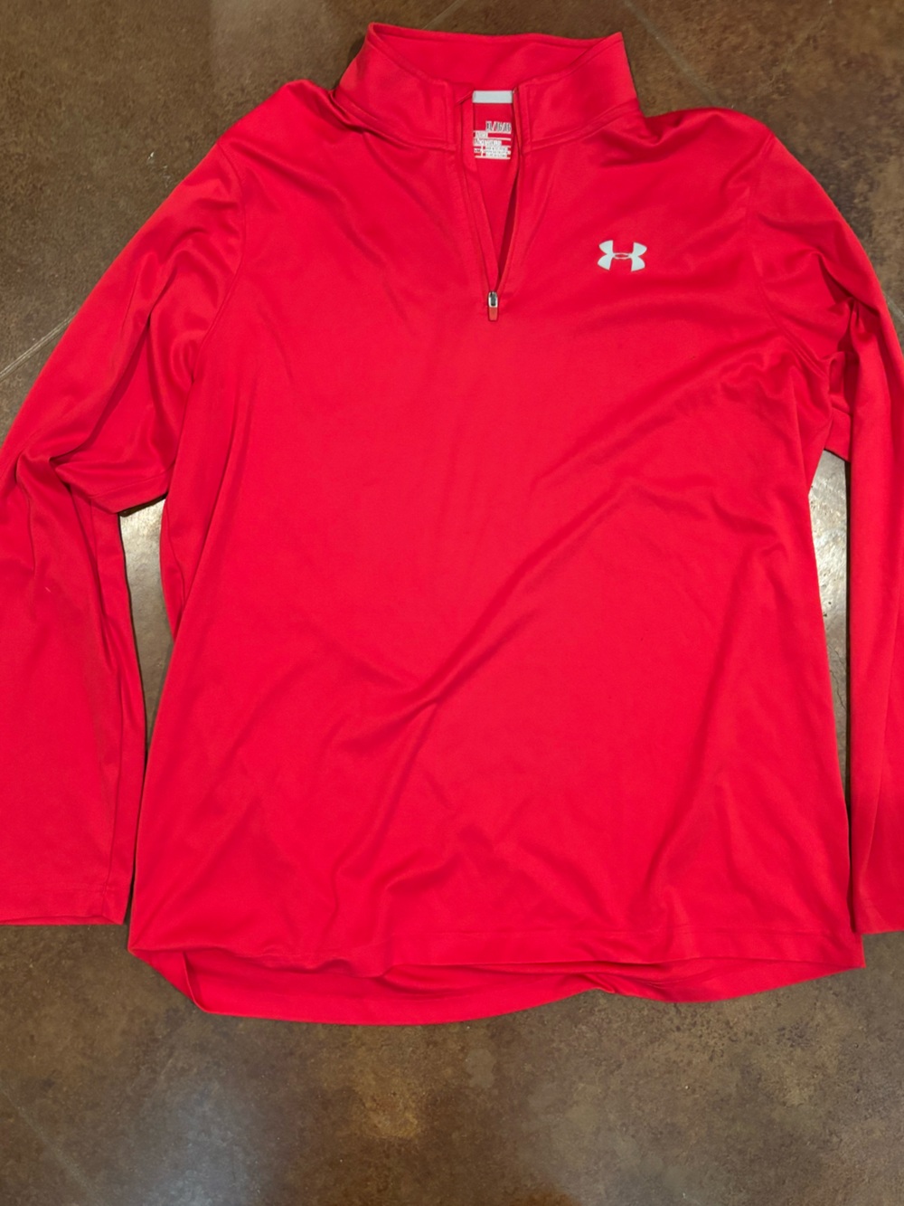 Under Armour Red Men's XL 1/4 Zip Performance Pullover
